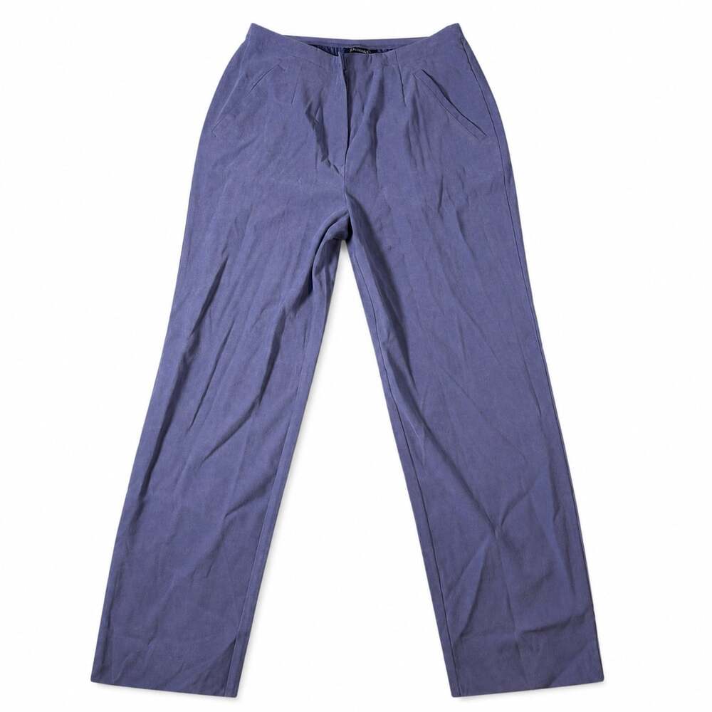 Denim & Co. Women's Blue High-Rise Wide-Leg Pants